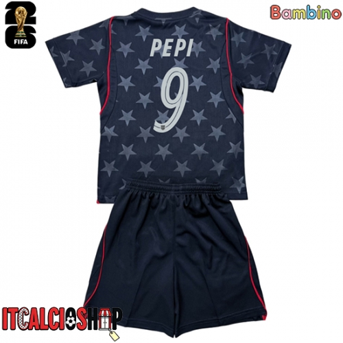 Stati Uniti Ricardo Pepi #9 Seconda Maglia Bambino Mondiali 2026 Manica Corta (+ Pantaloni corti)